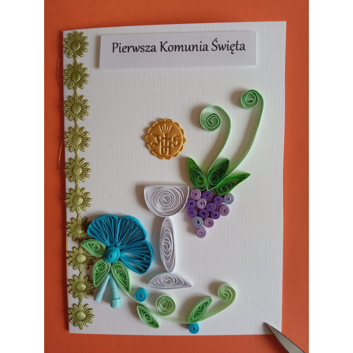 Kartka na I Komunię Świętą z Kopertą | Sklep Fundacji Motywajki
