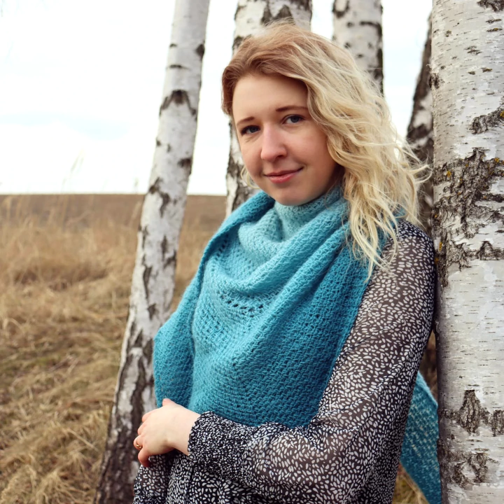 Chusta Mech Niebieska Ombre | Sklep Fundacji Motywajki