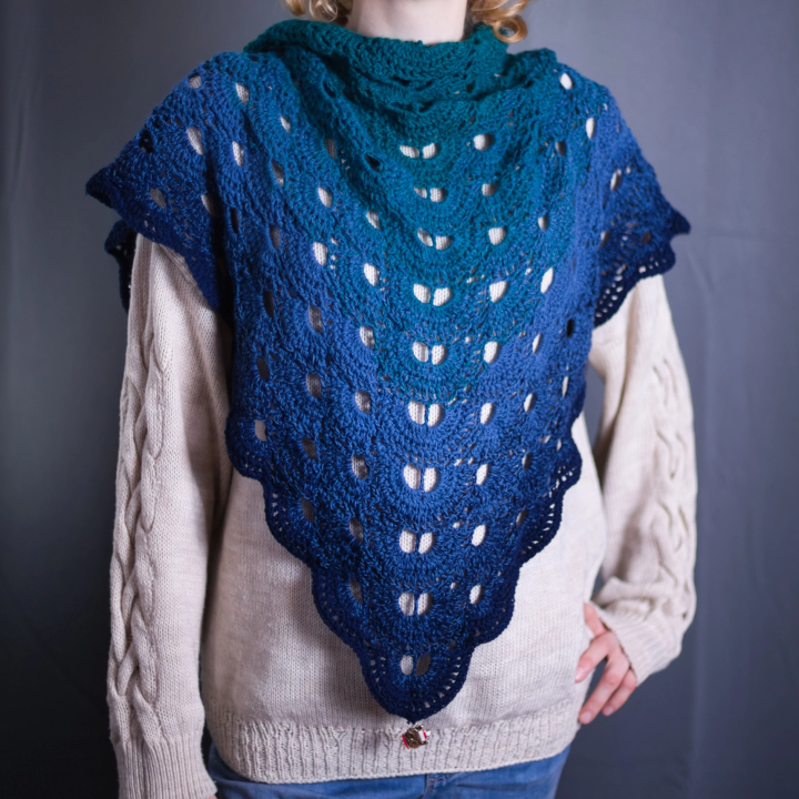 Chusta Granatowa Ombre | Sklep Fundacji Motywajki