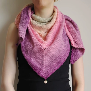 Chusta Mech Ombre z Brzoskwinką