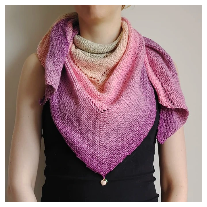 Chusta Mech Ombre z Brzoskwinką | Sklep Fundacji Motywajki