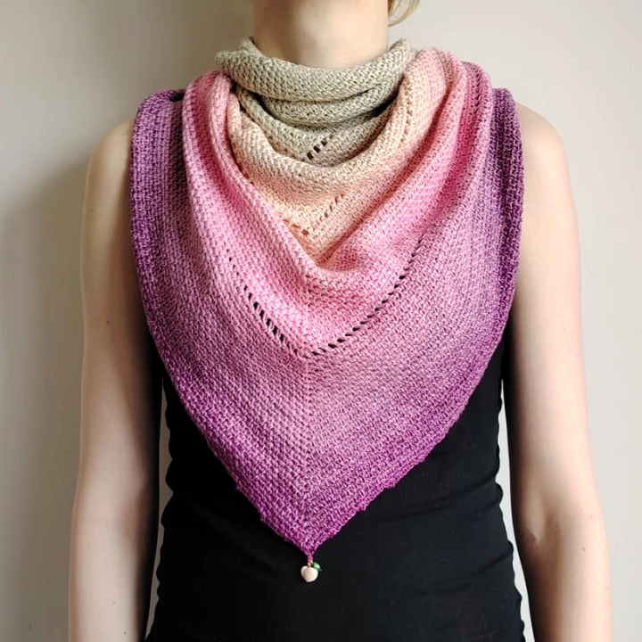 Chusta Mech Ombre z Brzoskwinką | Sklep Fundacji Motywajki