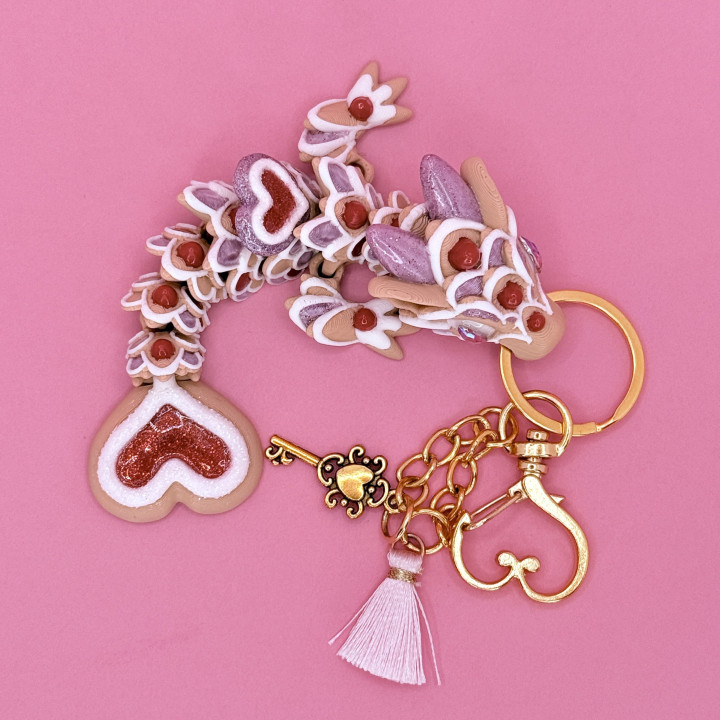 Brelok Smok Ciasteczkowe Serduszko | Sklep Fundacji Motywajki