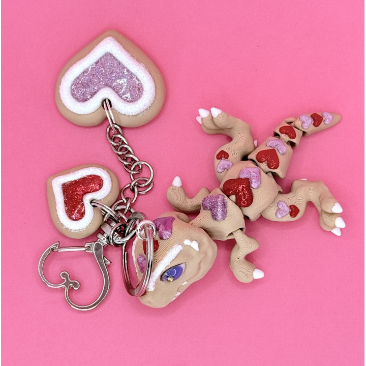 Brelok T-Rex Ciasteczkowe Serduszko | Sklep Fundacji Motywajki