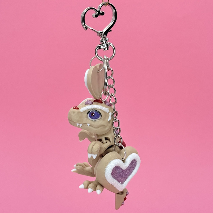 Brelok T-Rex Ciasteczkowe Serduszko | Sklep Fundacji Motywajki