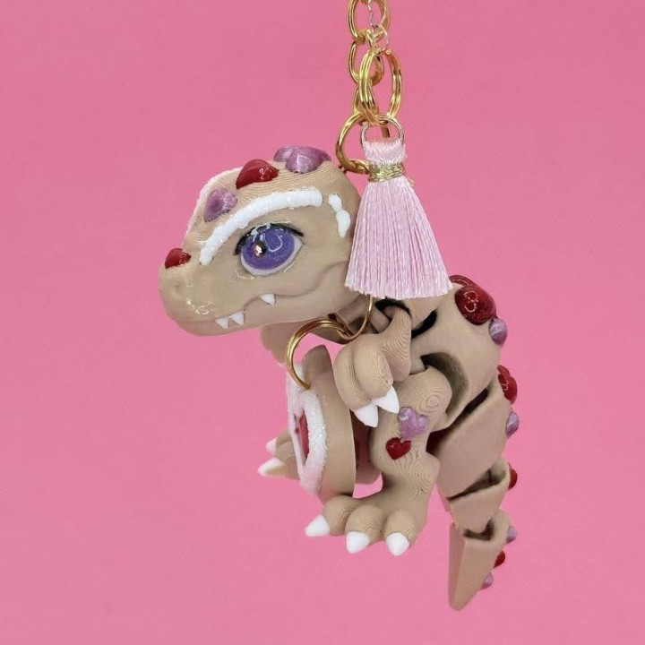 Brelok T-Rex Ciasteczkowe Serduszko | Sklep Fundacji Motywajki